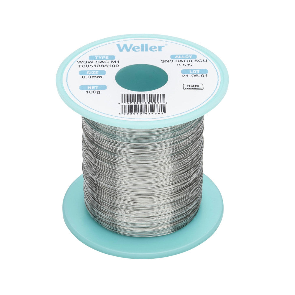 Weller WSW SAC 0.3mm M1 Solder Wire - 100g
