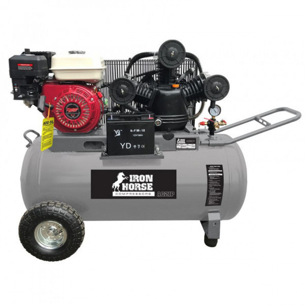 8HP E/S Petrol Compressor C/w 120L Tank