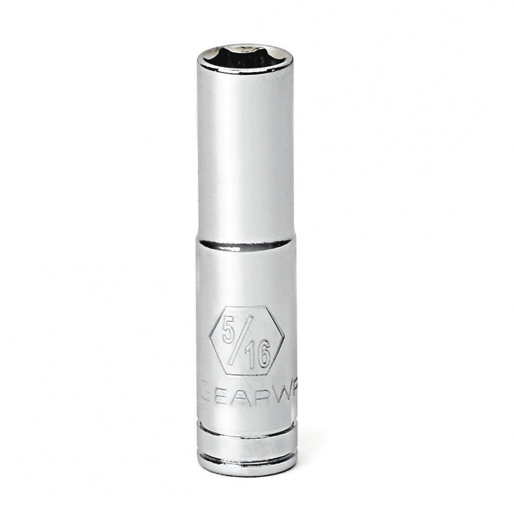 GEARWRENCH 1/4" Drive 6 Point Deep Metric Socket 14mm