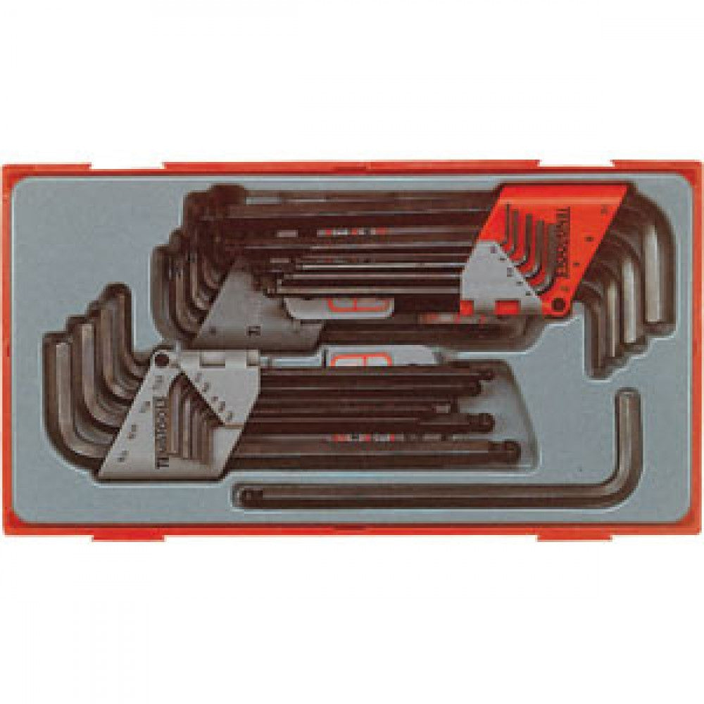 Teng 28Pc Mm/Af Hex & Tx Ball-End Key Set - Tc-Tra