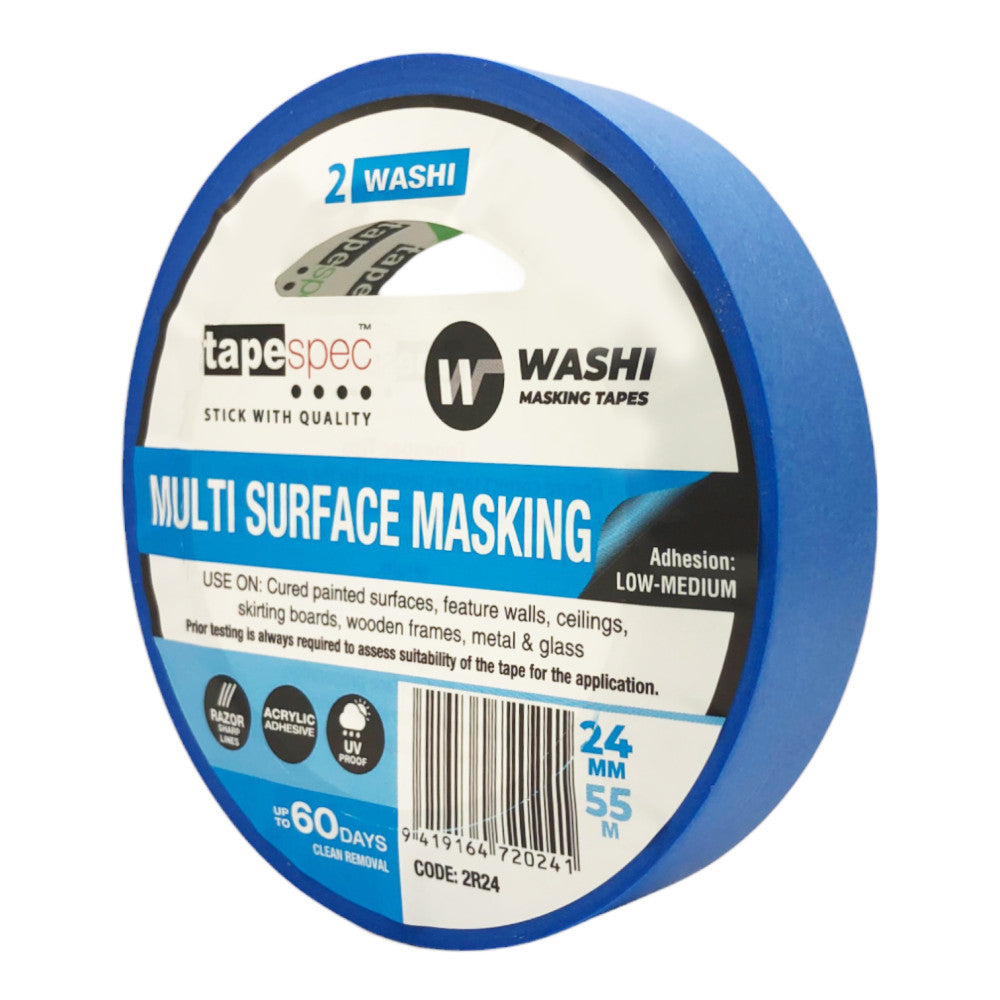 No.2 Blue Multi Surface Masking Tape - 24mm x 55m