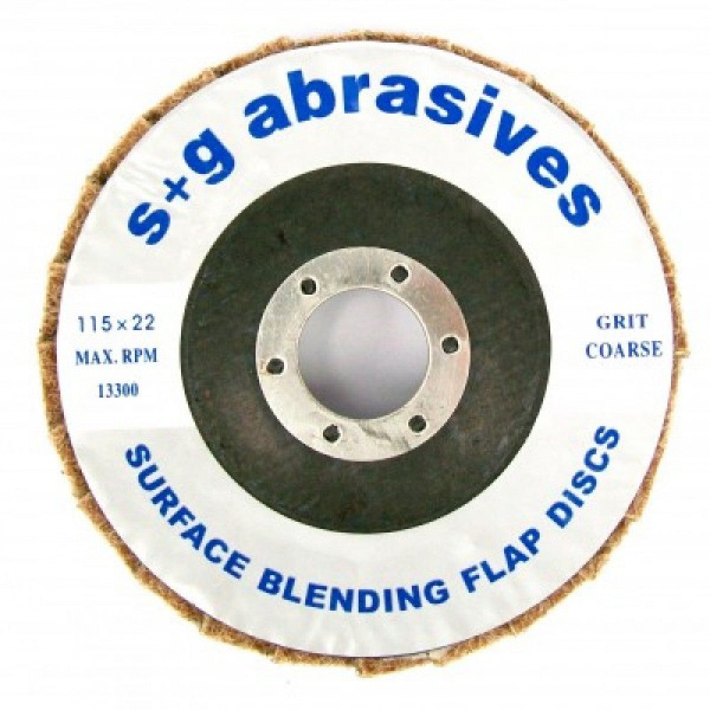 2 Pack Surface Blending Flap Disc 115mm Coarse