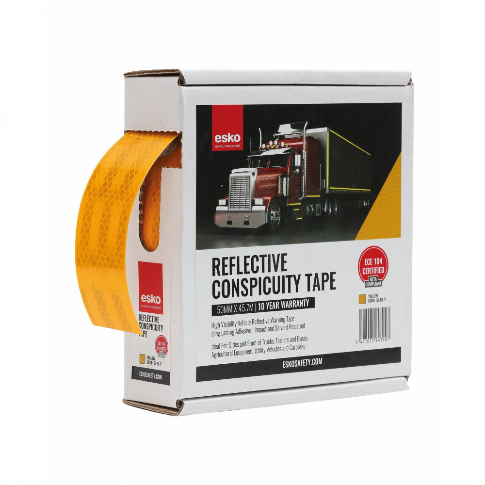 Esko Reflective Conspicuity Tape, Silver, Yellow, Red