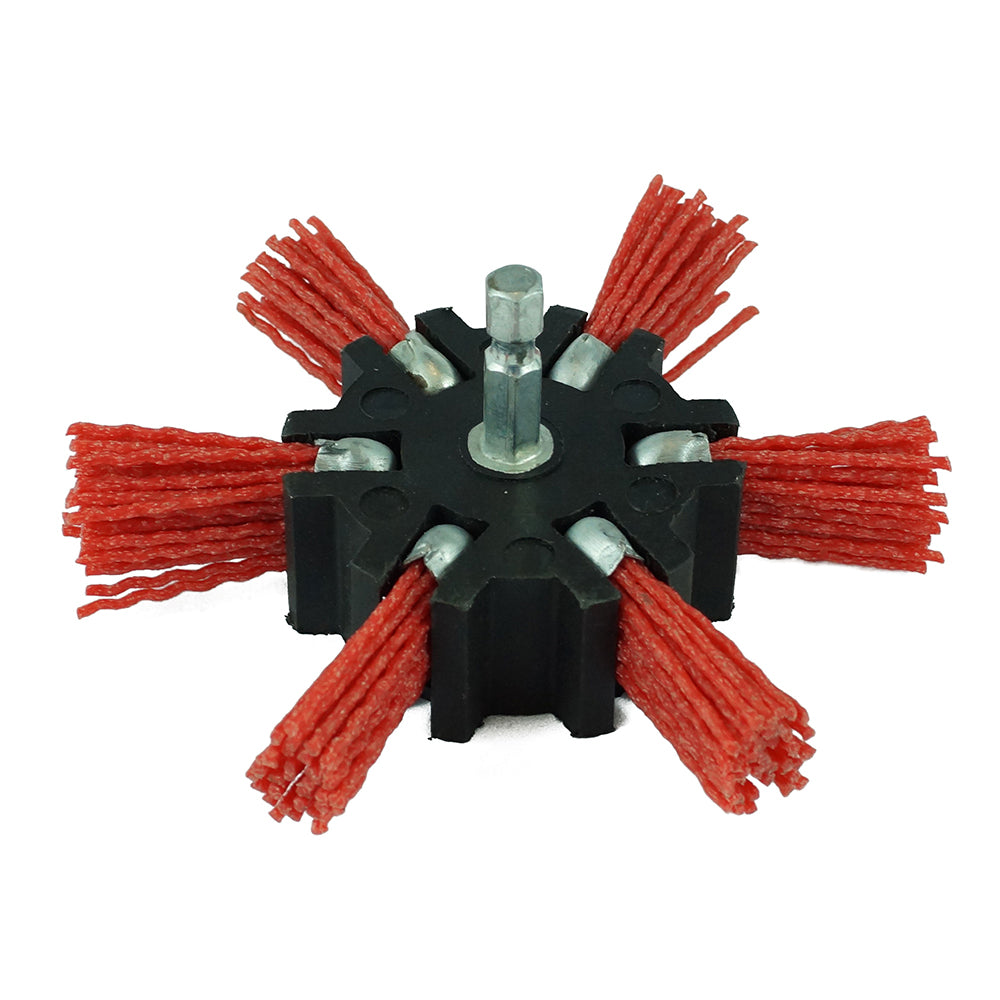 Itm Nylon Spindle Mounted Flapper Wheel 100mm