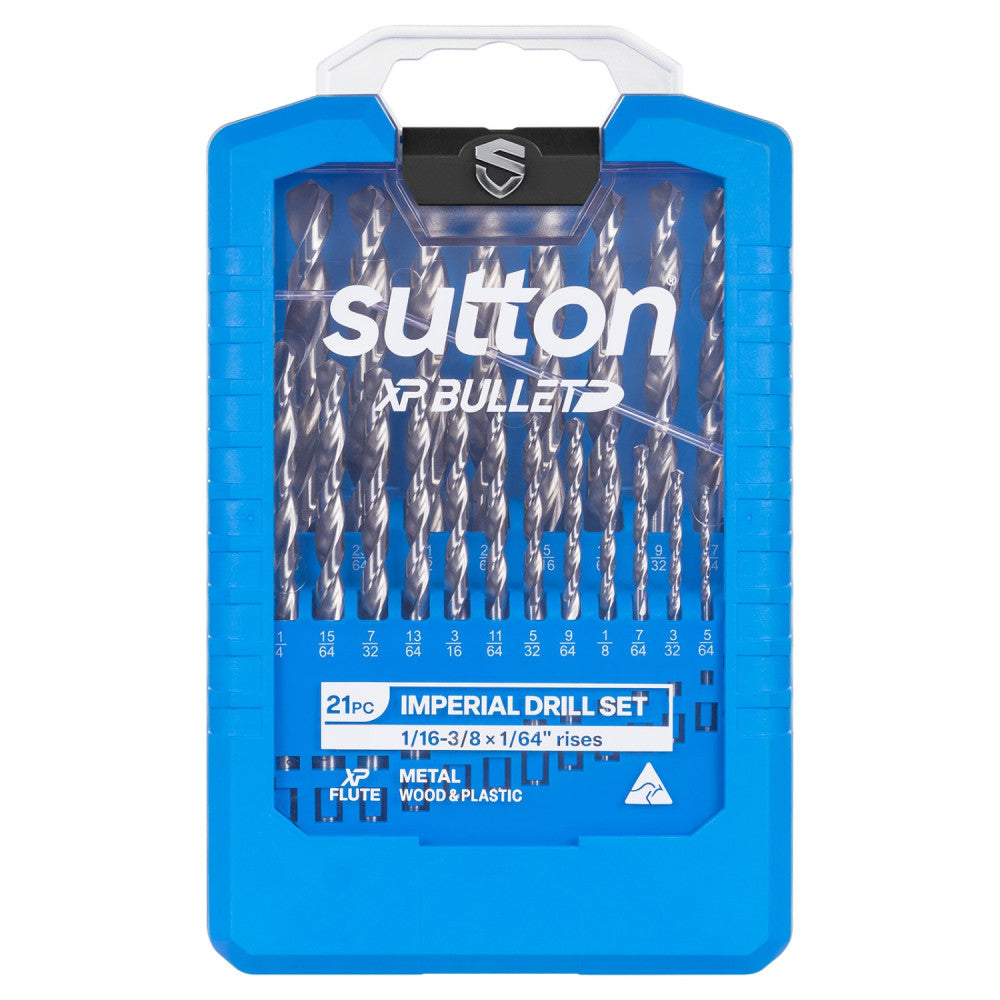 XP Bullet Jobber Drill 21 Piece Set 1/16-3/8 in