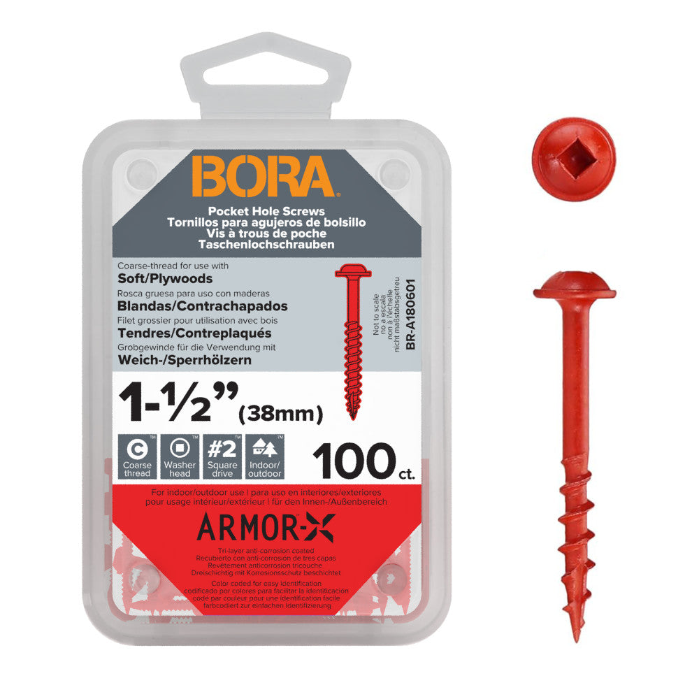 Screws 1-1/2-Inch Coarse 100-pcs