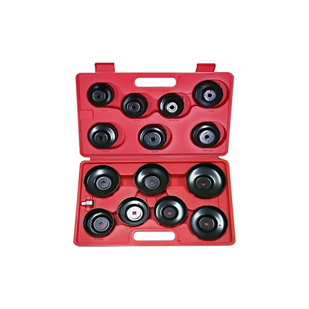 T&E Tools Oil Filter Wrench (Cup Style) Set 15 Piece