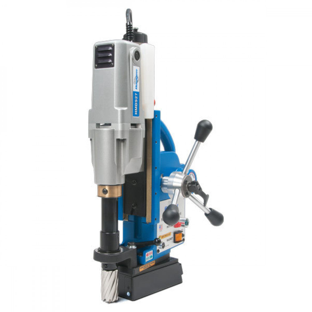 HMD927 Hougen Power Feed Mag Drill 12-41x50mm DOC 2 Speed 250/450rpm Swivel Base