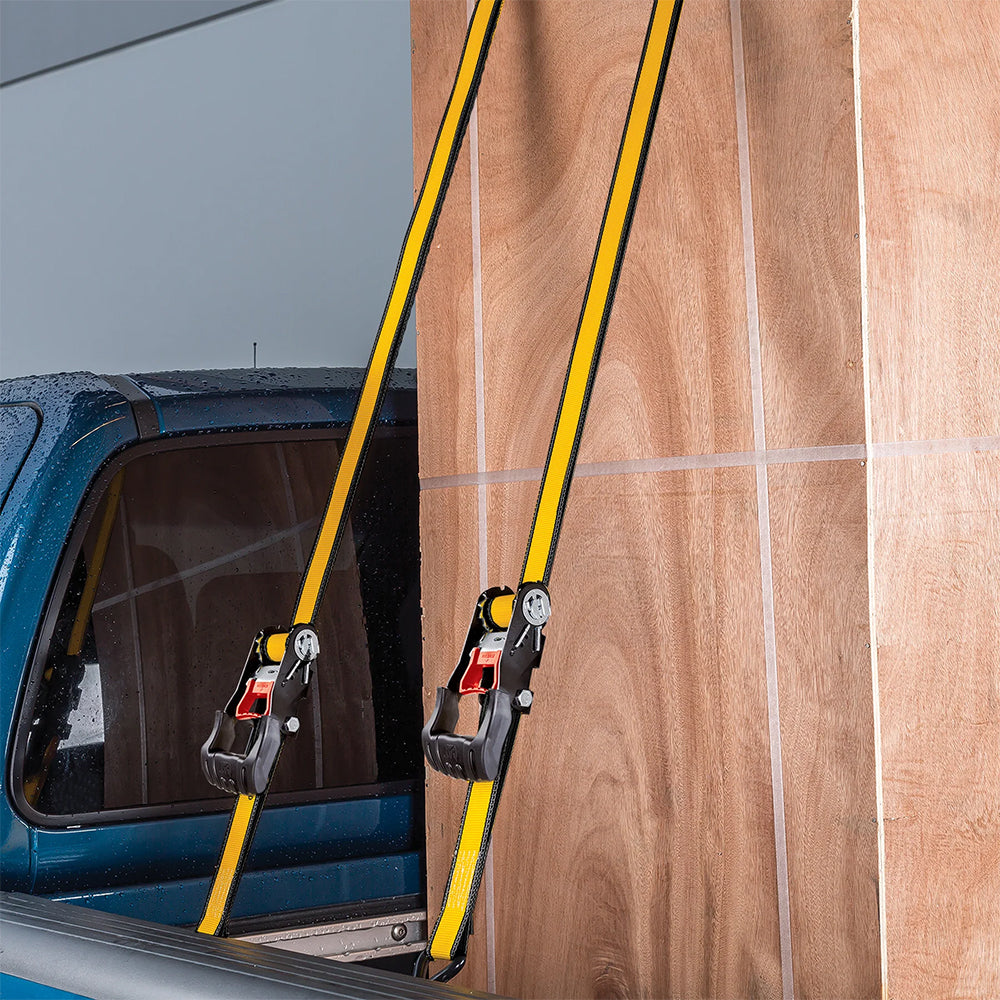 Cat 4.8M x 38mm, 2pc Ratchet Tie-Down Strap - 1,020KG