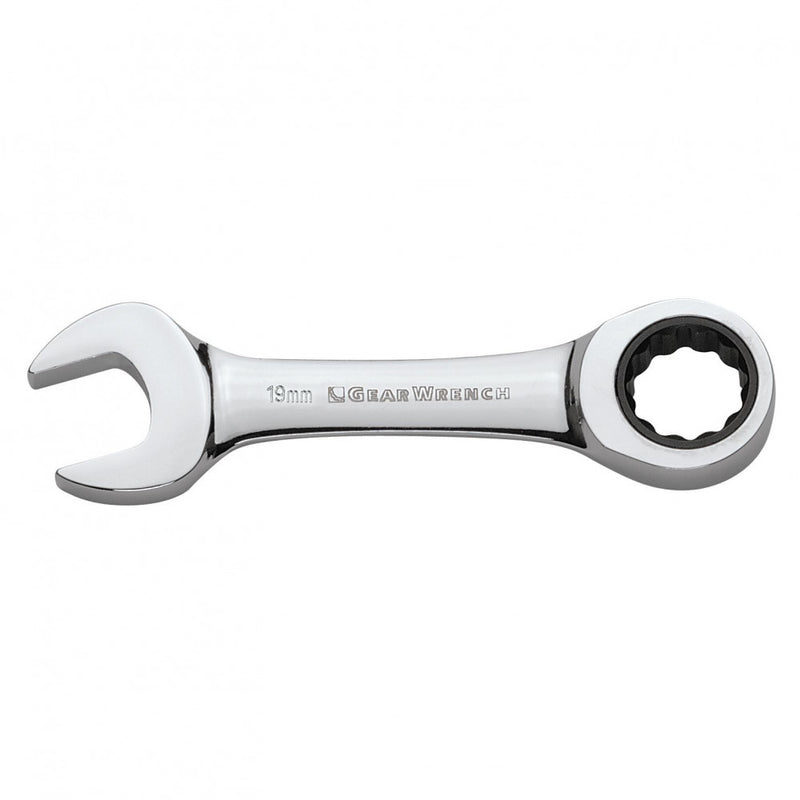GearWrench Wrench Combination Ratcheting Stubby MET 10mm