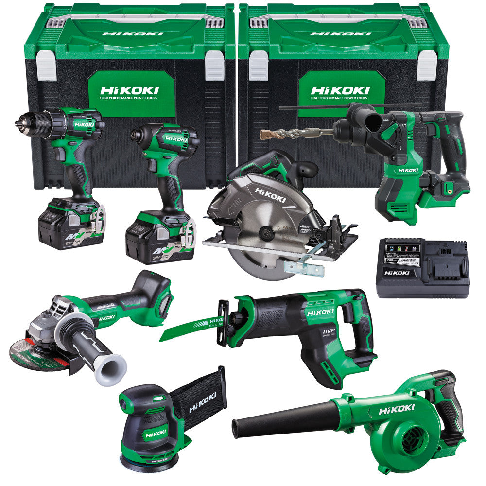 HiKOKI 36V/18V Multi Volt Brushless 8-Tool Kit