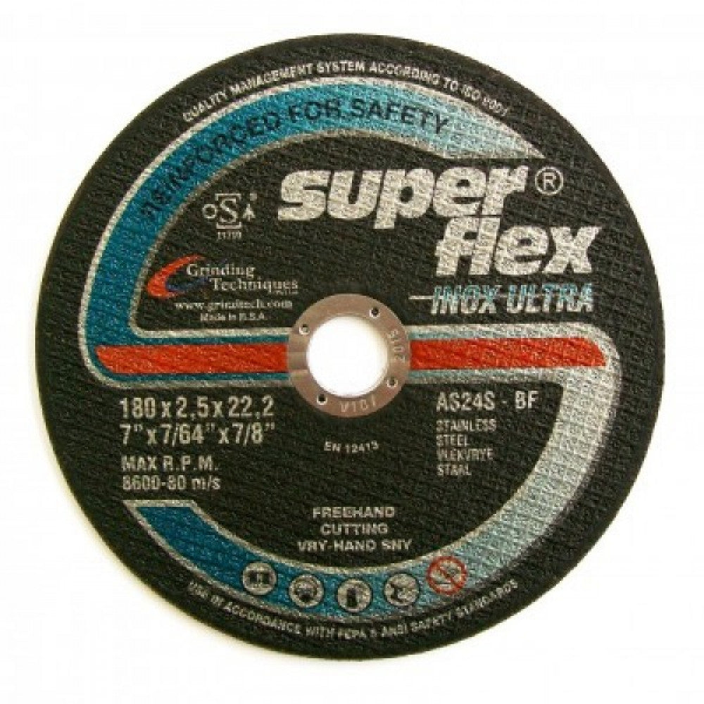 25 Pack Metal Cutting Disc 180mm x 2.5mm x 22mm
