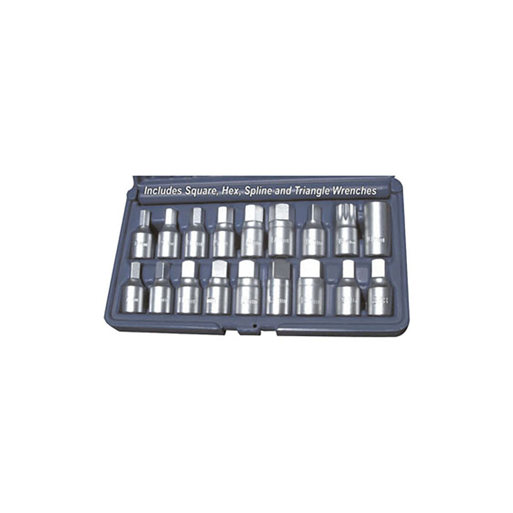 T&E Tools 18Pc Master Drain Plug Key Set