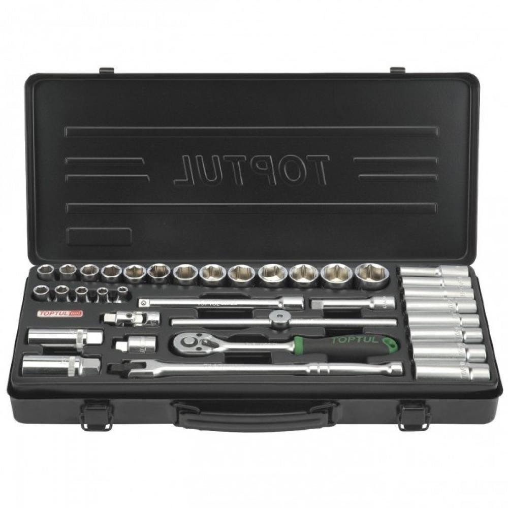 Toptul 3/8” Dr Socket Set Std & Deep 35pce Metric