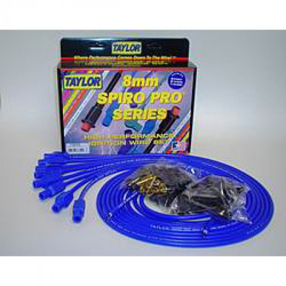Taylor HT Igition Leads BLUE 8mm Straight #73655