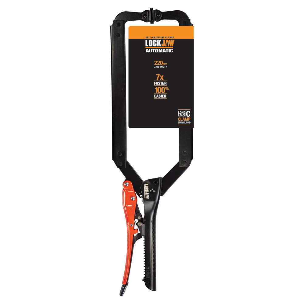 Extended Reach C Clamp With Swivel Pads 455mm