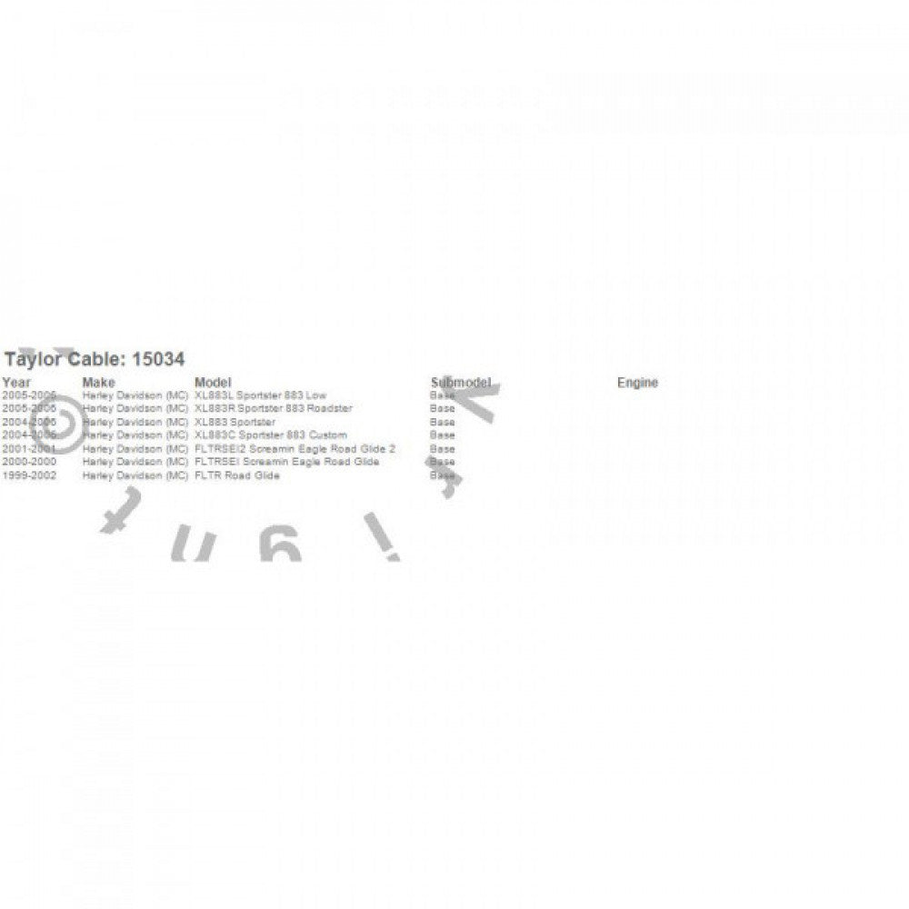 Taylor Lead Set Harley Motorcycle (Black) Thundervolt 99-08 Injected#15034