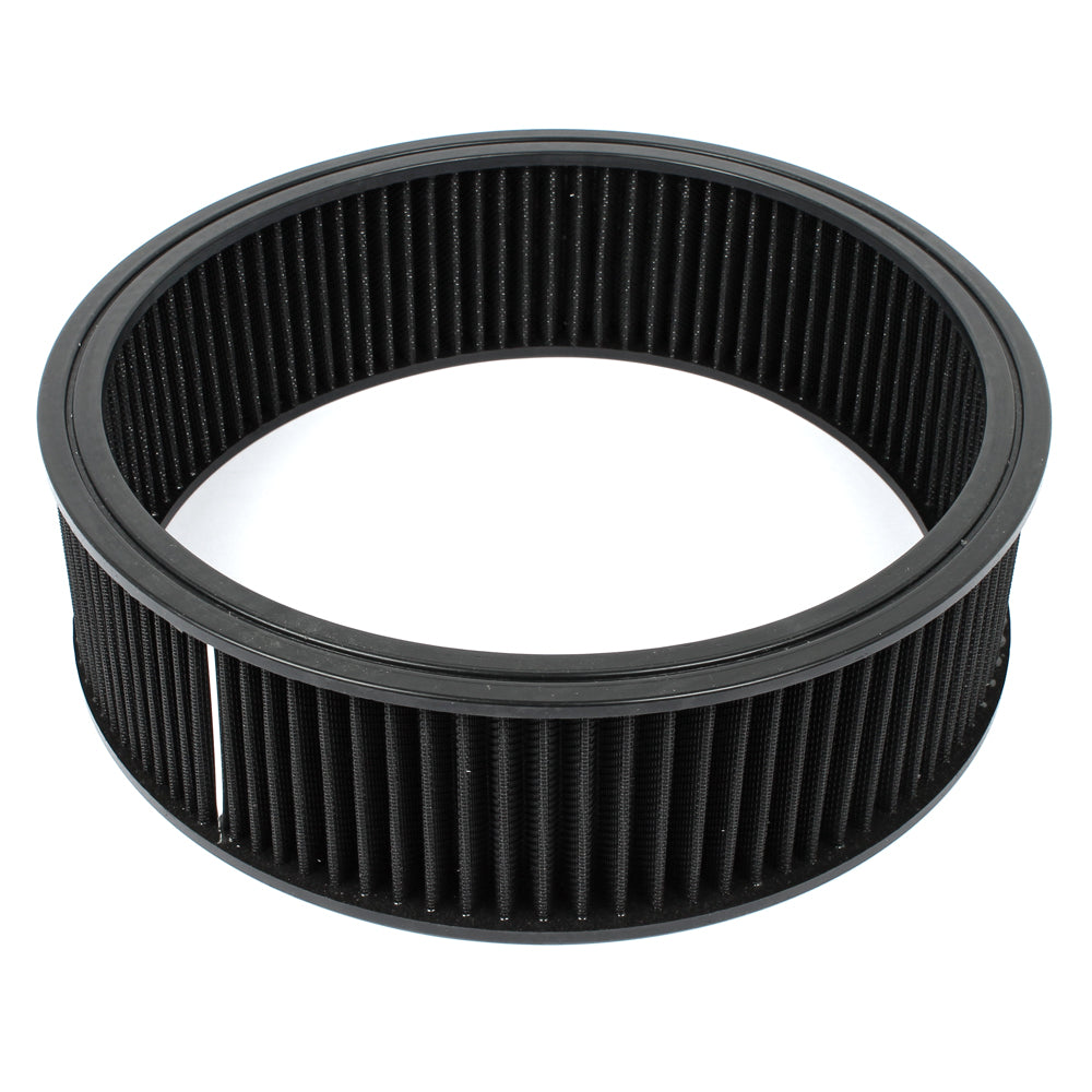 Air Cleaner Replacement Element For 14 x 4" Tall Pre-oiled Washable (Black)