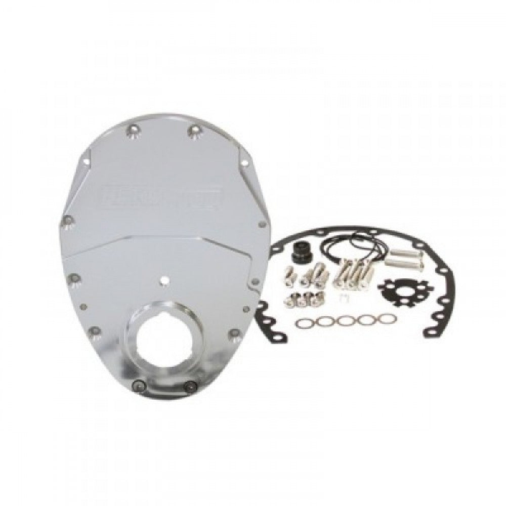 Timing Cover Billet 2 Pcs Chev Sb Silver
