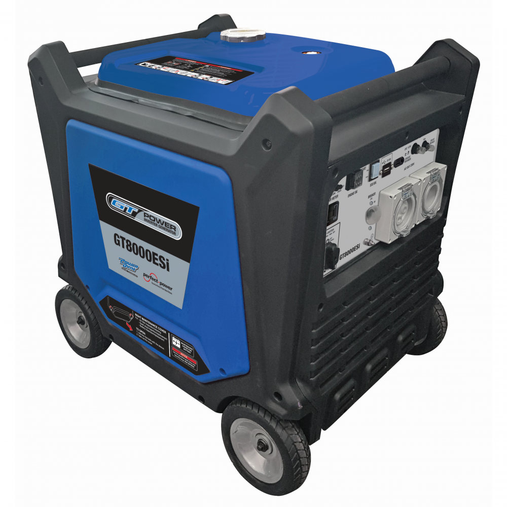 GT Power 8000W Electric Start Silenced Inverter Generator
