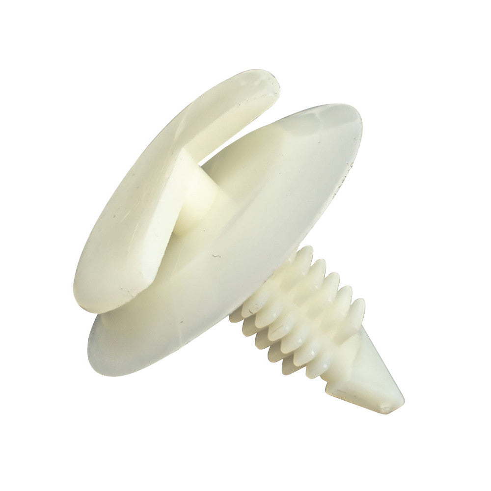 Gti Trim Clip White 23.3mm x 22.6mm, 7mm Hole (30 Pack)