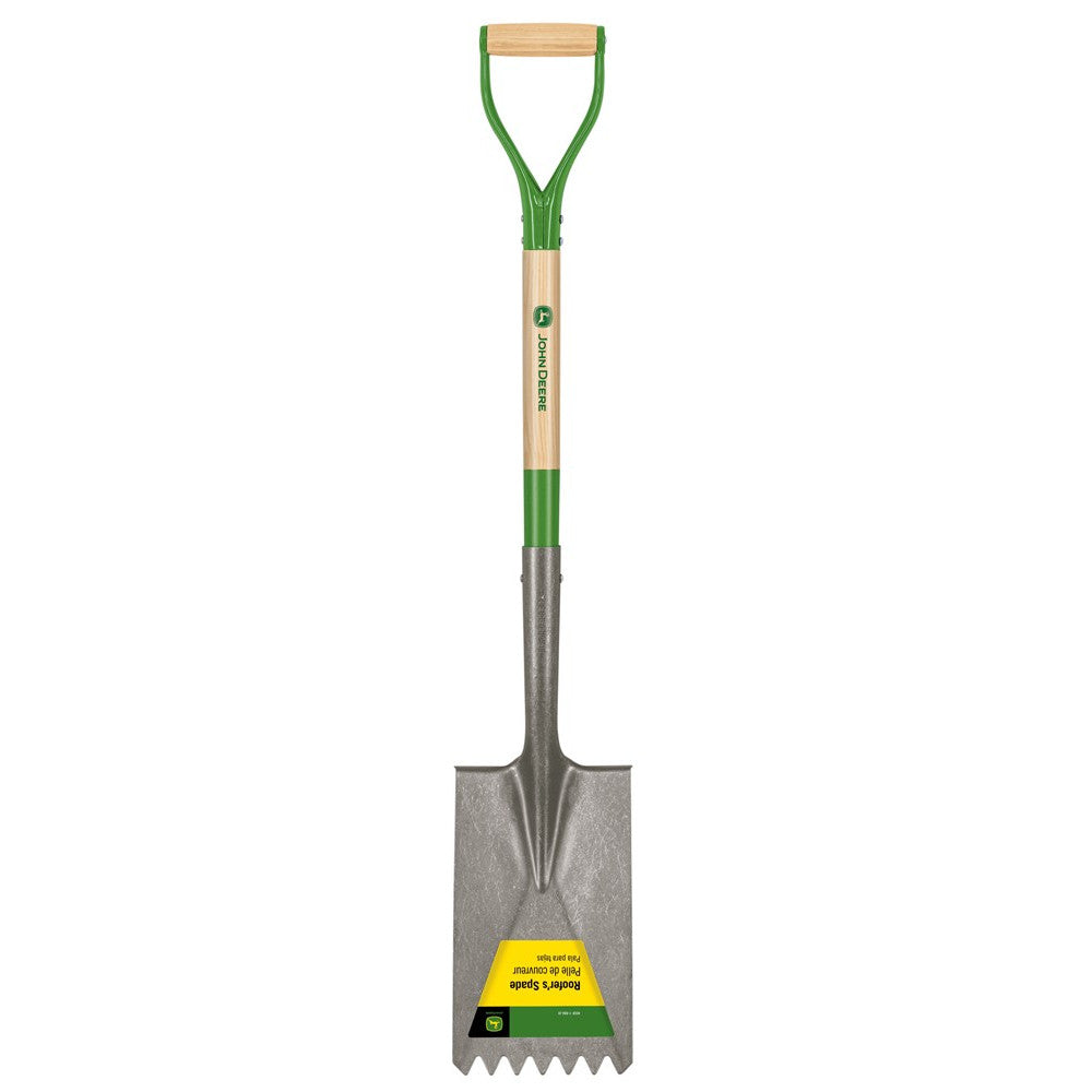 Roofer's Spade With Steel D-Handle, Rolled Steps