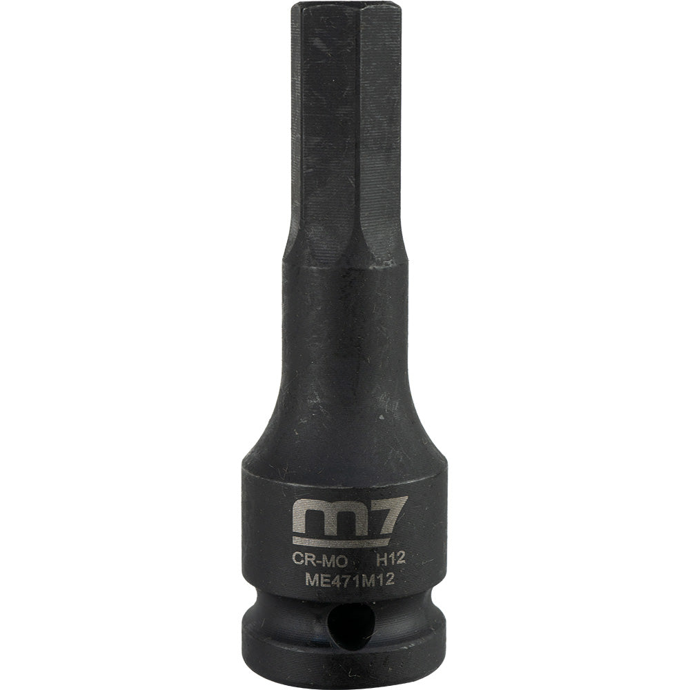 M7 Impact In Hex Socket, 1/2in Drive, 12mm