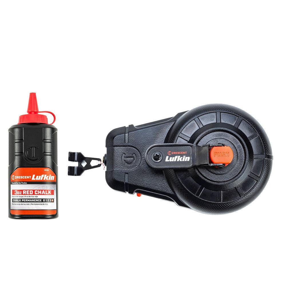 Crescent Chalk Reel, 100', 3:1, Red Chalk, 3.0 Oz
