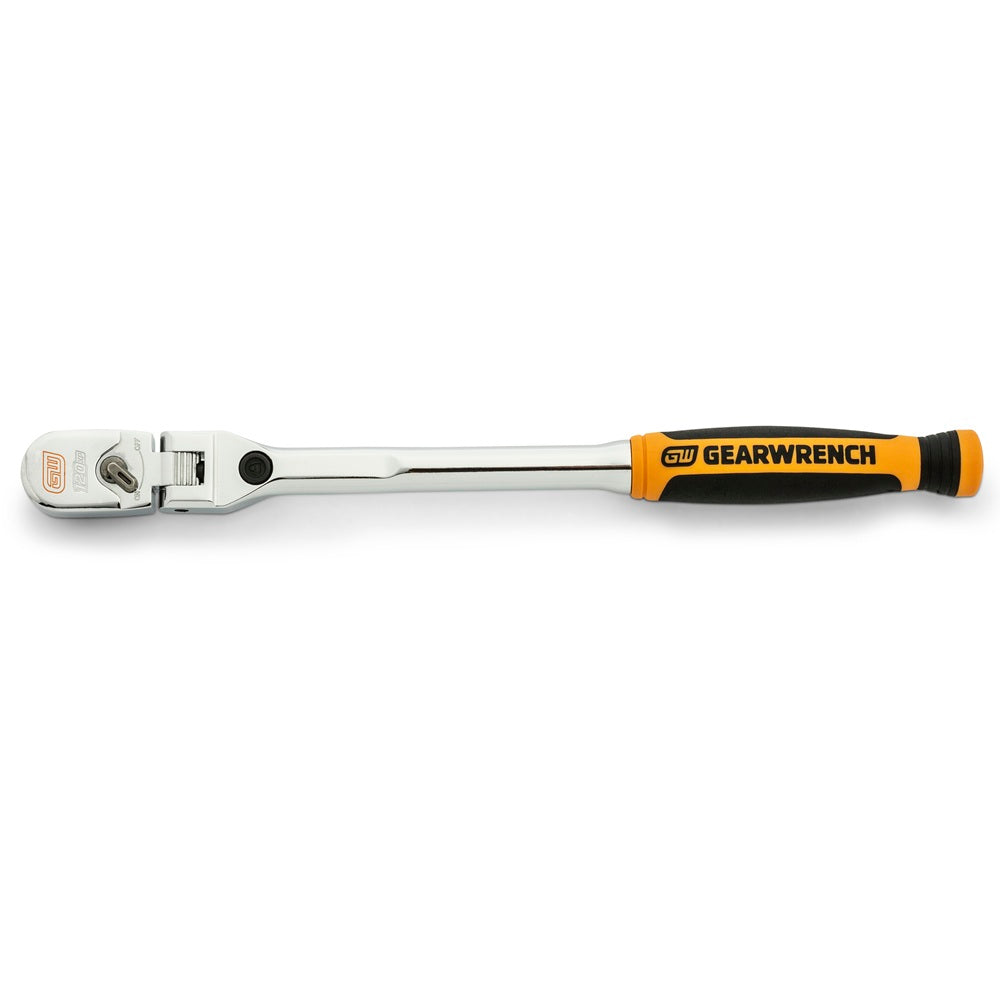 GEARWRENCH 1/4 Drive 120XP Dual Material Handle Locking Flex Head Ratchet