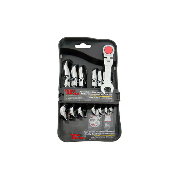 T&E Tools 7Pc 6-19mm Dbl. Open End Wrench Set