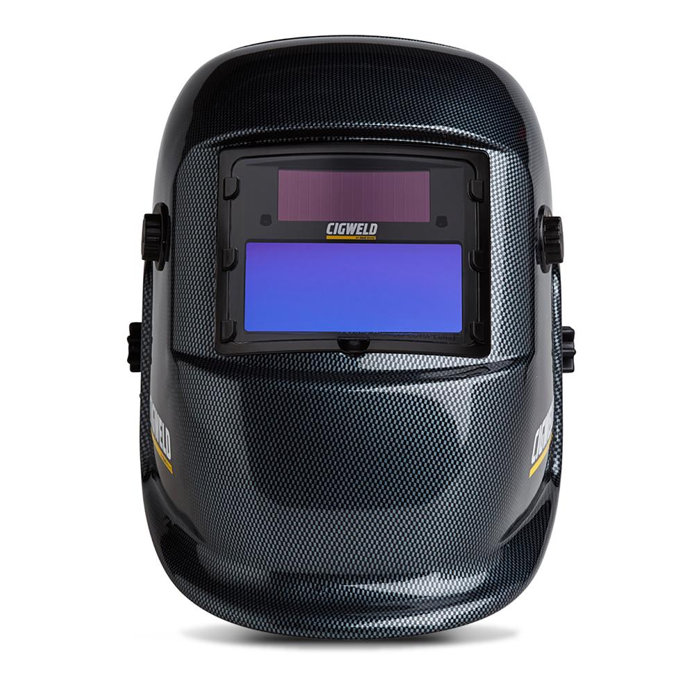 CIGWELD WeldSkill Auto-Darkening Helmet – Carbon Fibre
