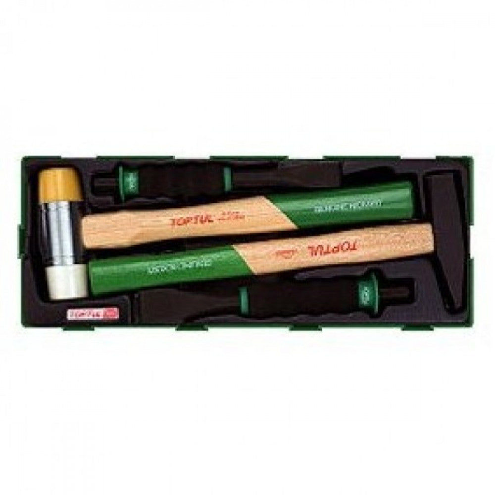 TI Soft Hammer & Chisel 4PC Toptul  GTA0428