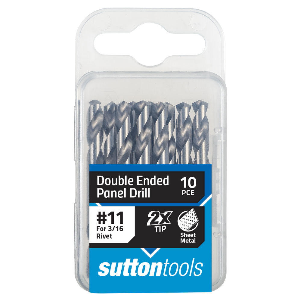 #11 Panel Drills – Double Ended – Silver Bullet – 10 Pack