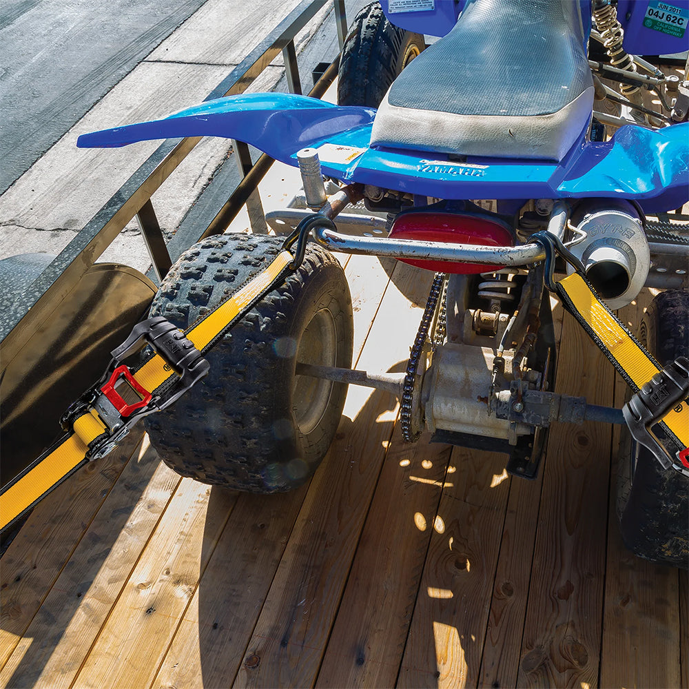 Cat 4.8M x 38mm, 2pc Ratchet Tie-Down Strap - 1,020KG