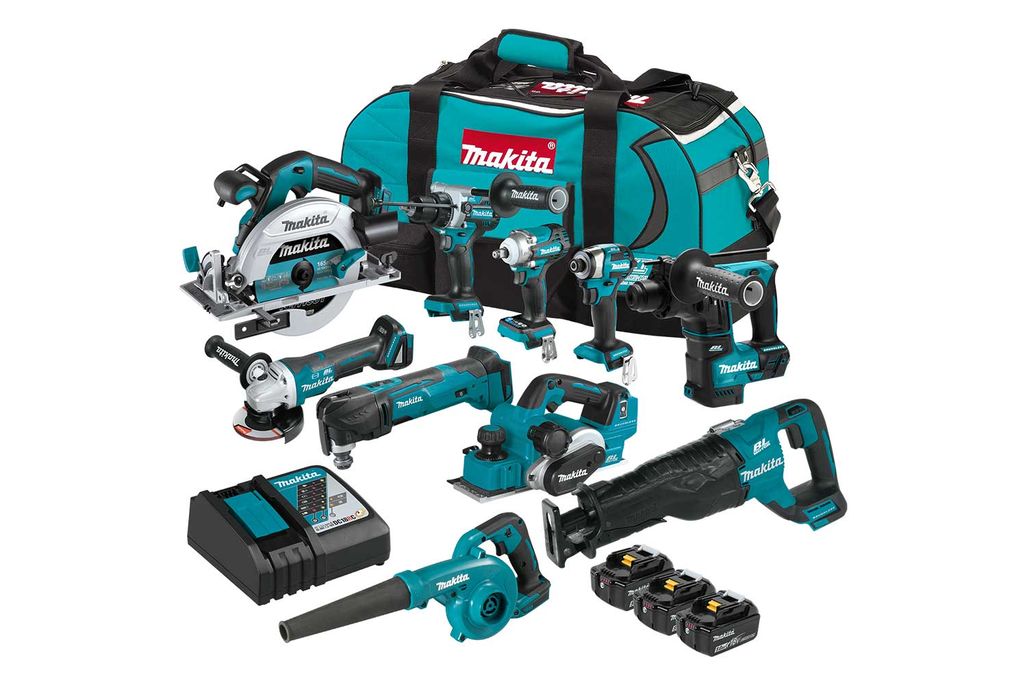 MAKITA 18V LXT 10-Pc. Combo (5.0Ah) Kit DLX1058TX1