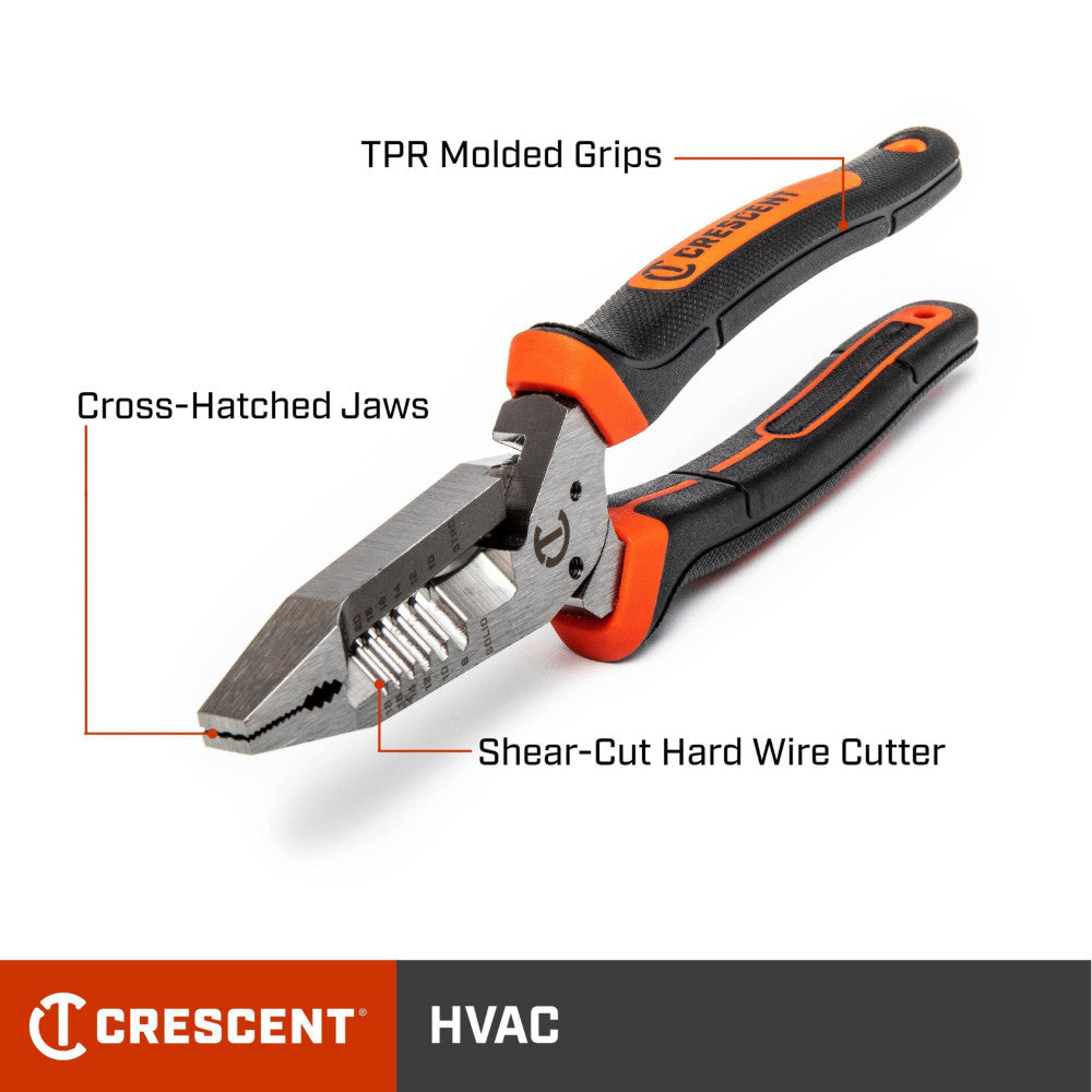 Crescent 8in. Heavy Duty Wire Stripper Pliers