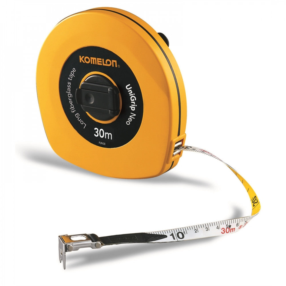 Tape Metric 30M x 13mm Fibre Glass Blade Komelon TA3024 / FC30