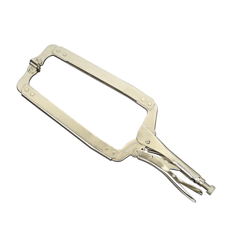 Powerbuilt 450mm/18" Locking C-Clamp With Swivel Pads