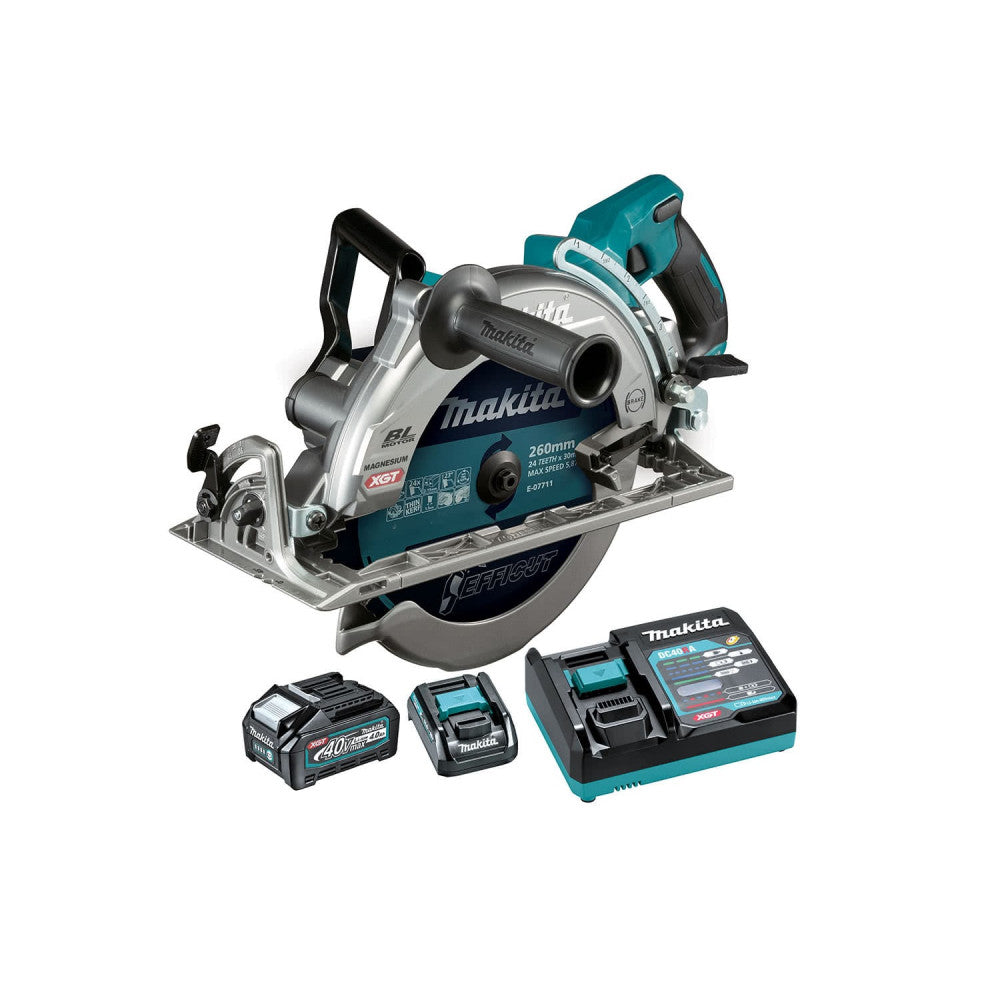 Makita 40Vmax XGT Brushless 260mm (10-1/4") Rear Handle Saw - KIT
