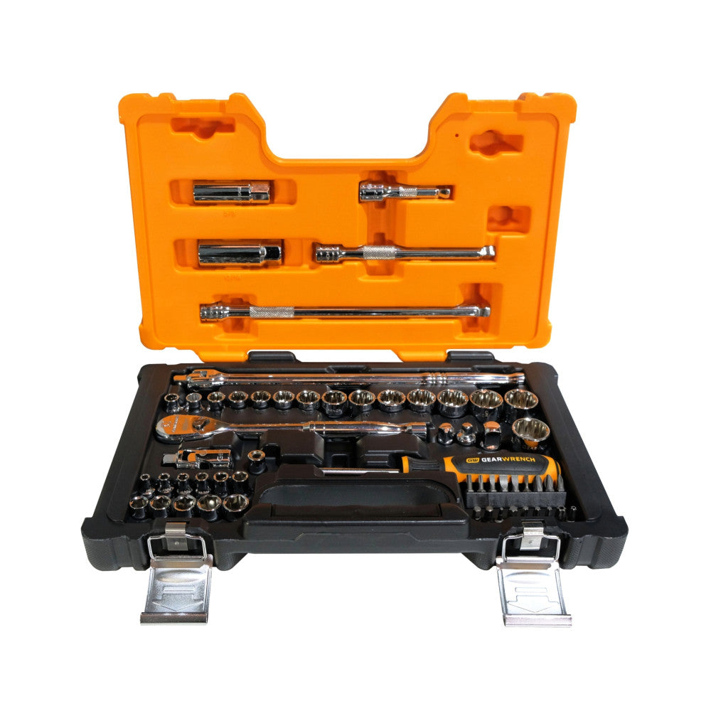 GEARWRENCH 57Pc 1/4in & 3/8in. Socket Set
