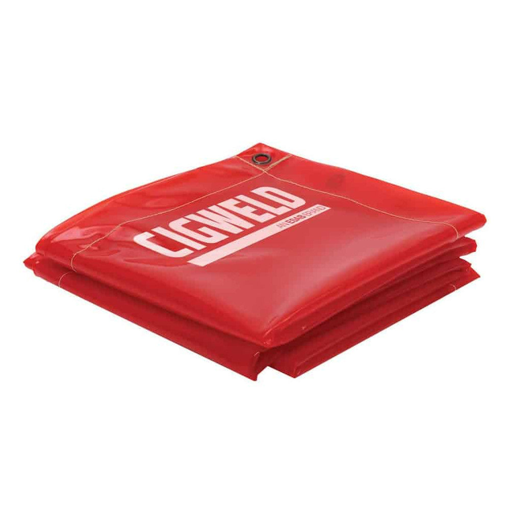 Cigweld Welding Curtain Red 1.74mtr x 1.74mtr - 646777