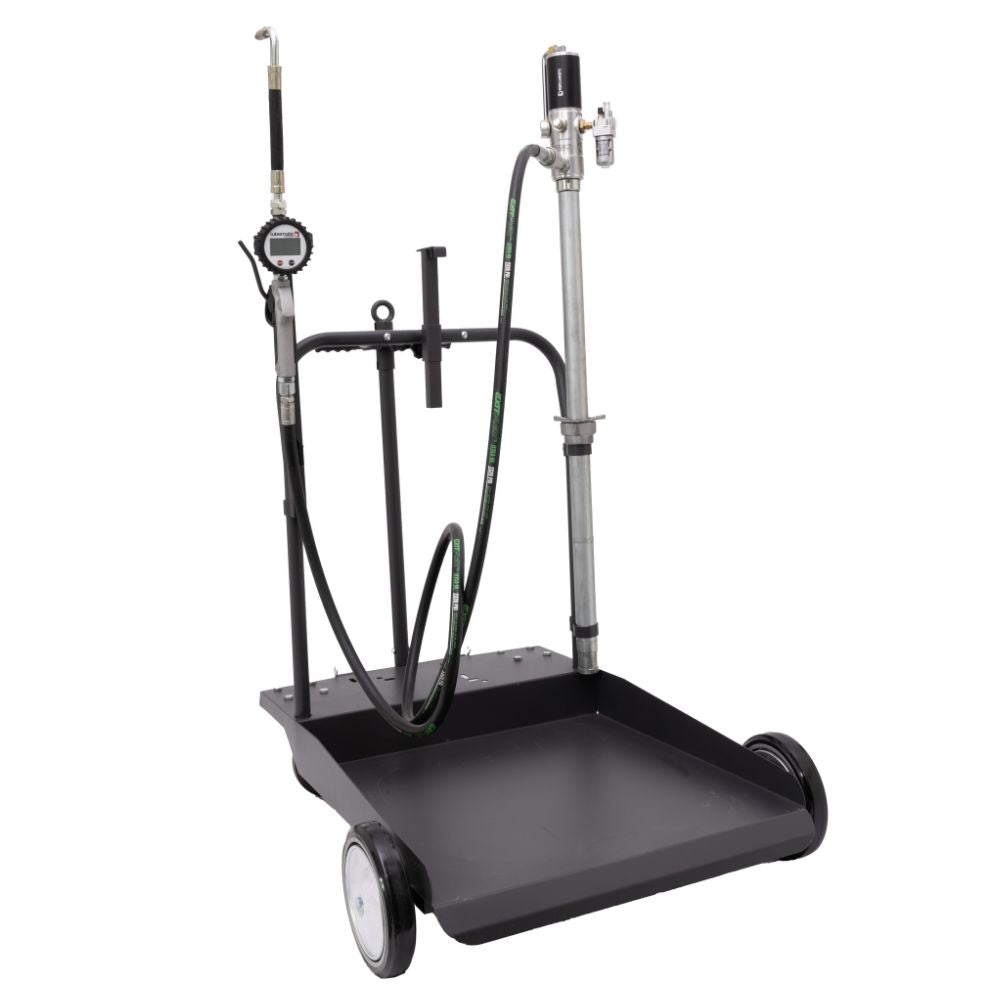 Heavy Duty Drum Trolley 205L With L-ARPD3 Hose Digital Oil Gun
