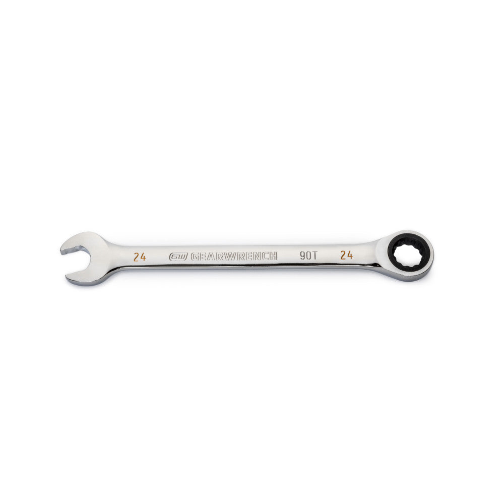GEARWRENCH 24mm 90T 12 Point Combination Ratcheting Wrench
