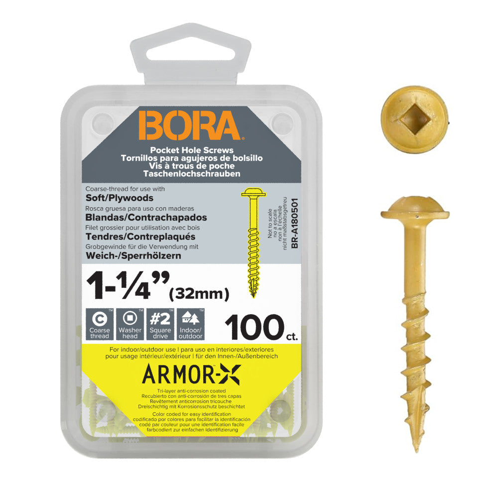 Screws 1-1/4-Inch Coarse 100-pcs