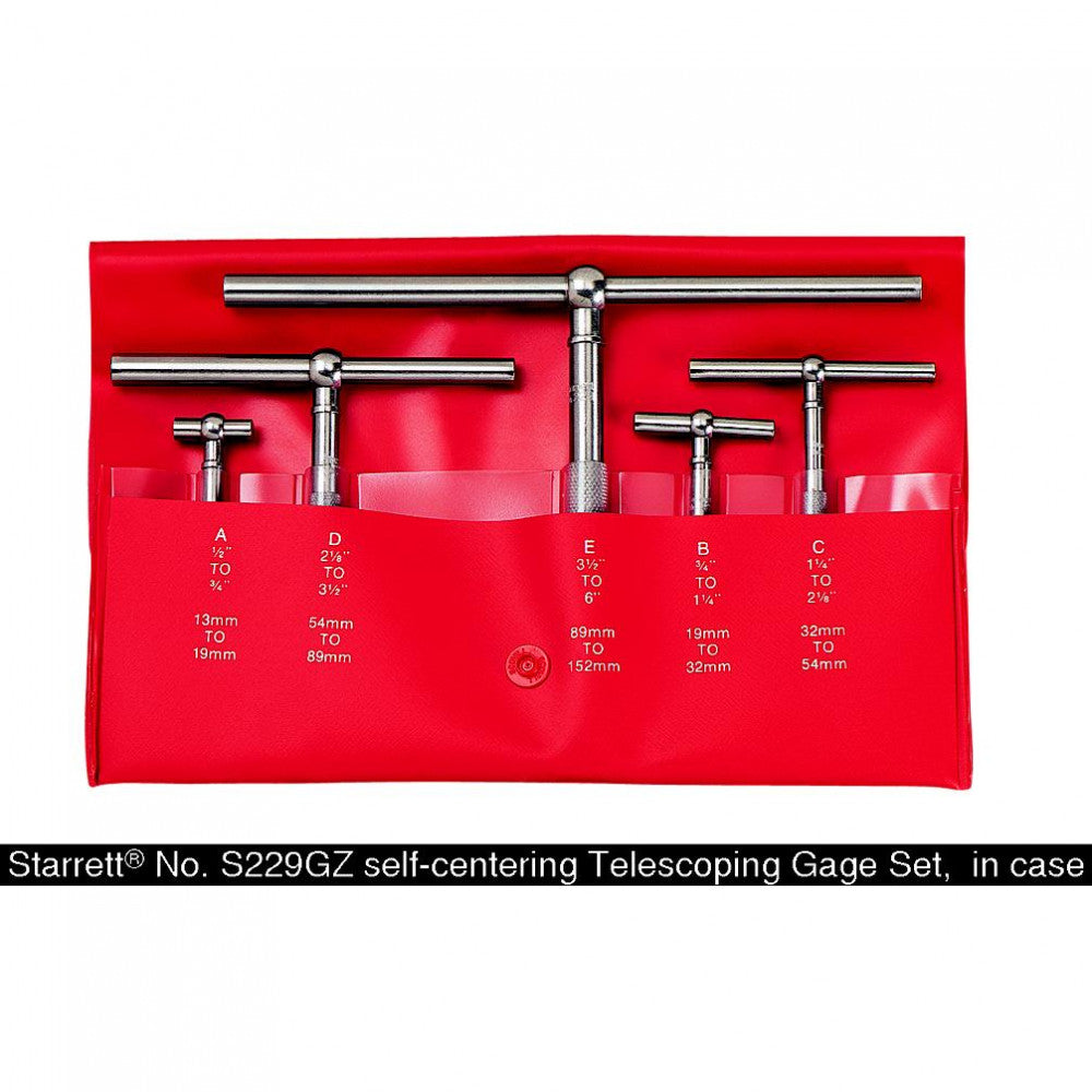 Telescopic Gauge Set 5PC Starrett S229GZ
