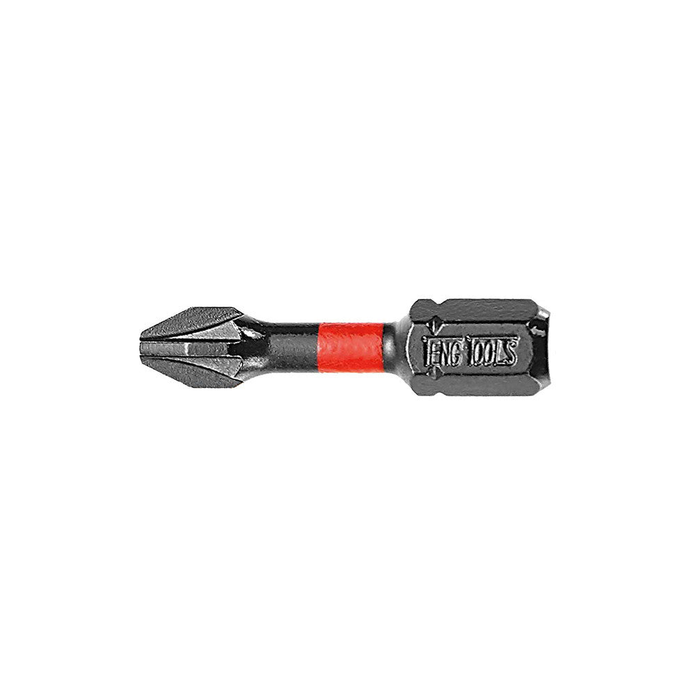 Teng 1Pc 1/4in Pz#2 Impact Screwdriver Bit 30mm