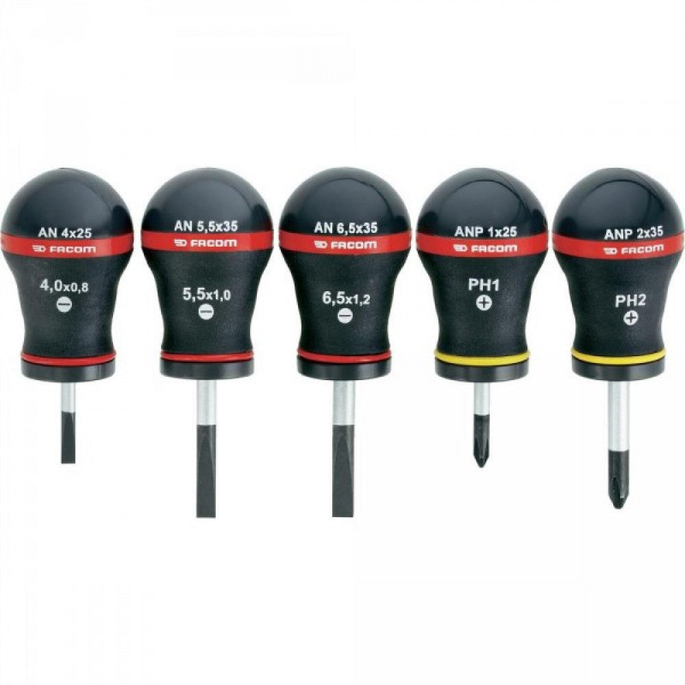Facom AN.J5PB Stubby Screwdriver Set