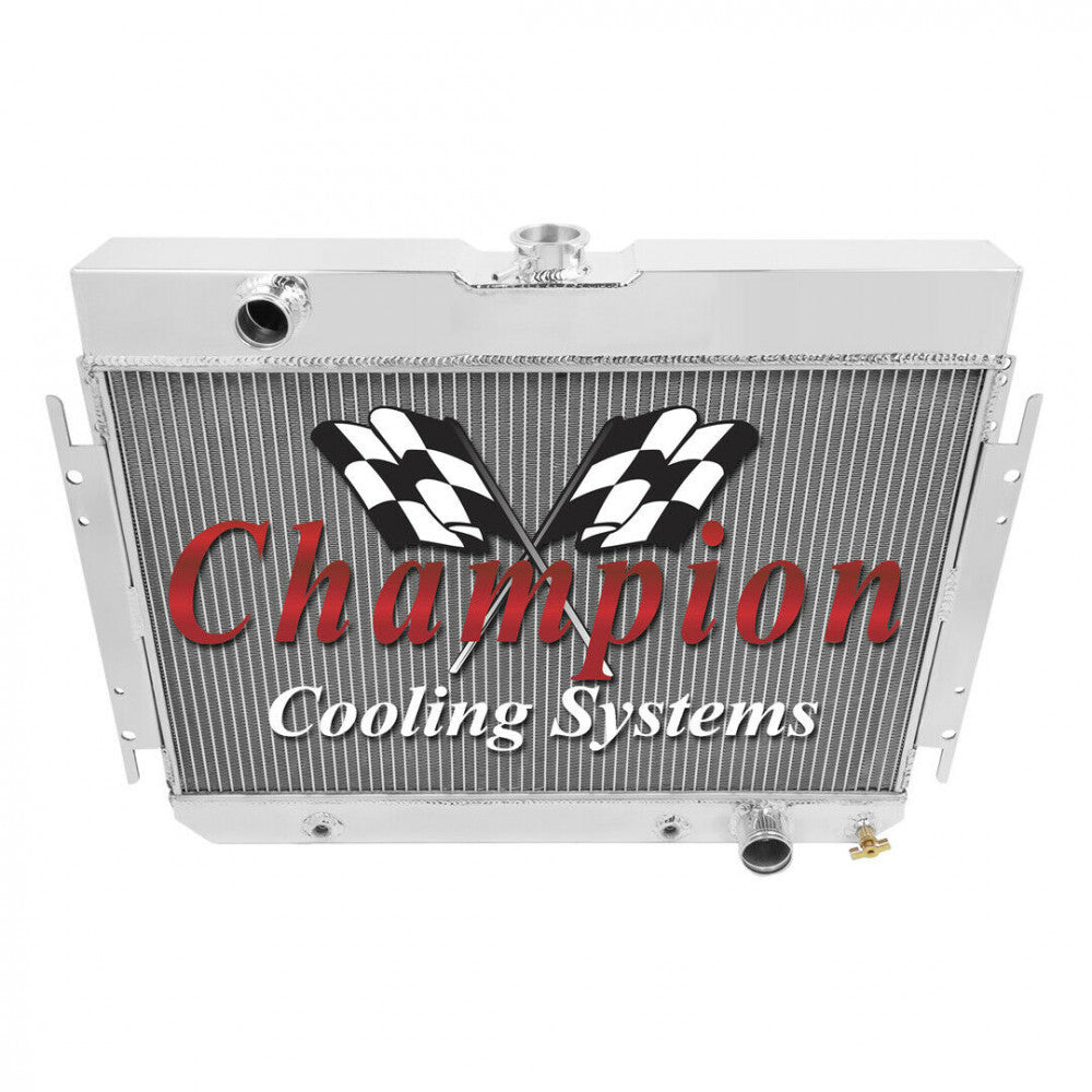 Champion Radiator,Shroud & Fan Kit Chev-Chevelle Belair 1963-67 Dual 12" Fans