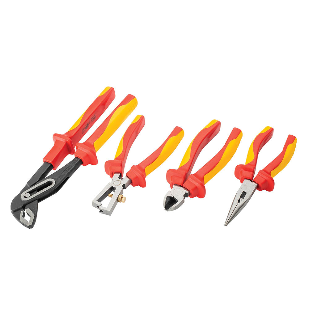 Powerbuilt 4pc VDE Plier Set W/Storage Case