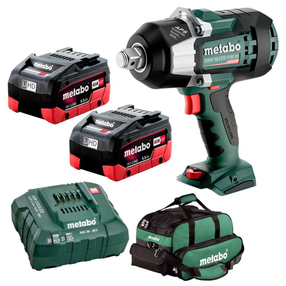 Metabo 18V Brushless 3/4in. 1450Nm Impact Wrench Kit